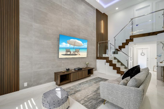 Sophisticated Contemporary Kitchen with Wood Accent Island